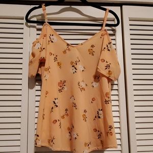 Off the shoulder strappy top